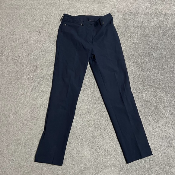 Nina Mclemore Pants - Nina McLemore BLue Straight Leg Dress Pants Womens Size 8 Made in USA